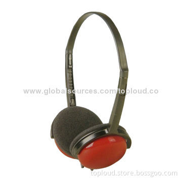 Custom Headphones, Designed for iPod, 40mm Speaker Size, CE and RoHS Marks